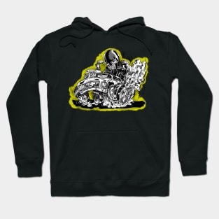 Hard Driving Hot Rodding Masked Man Hoodie